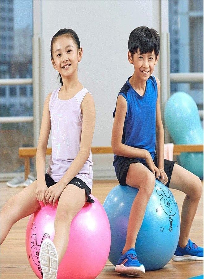 Redvant Sit & Bounce Hop Ball for Kids - Indoor & Outdoor Jumping Toy, Durable Rubber Bouncing bolls (Size 45cm/18 Inch, Multicolor) (with Hand Air Pump) - Image 4